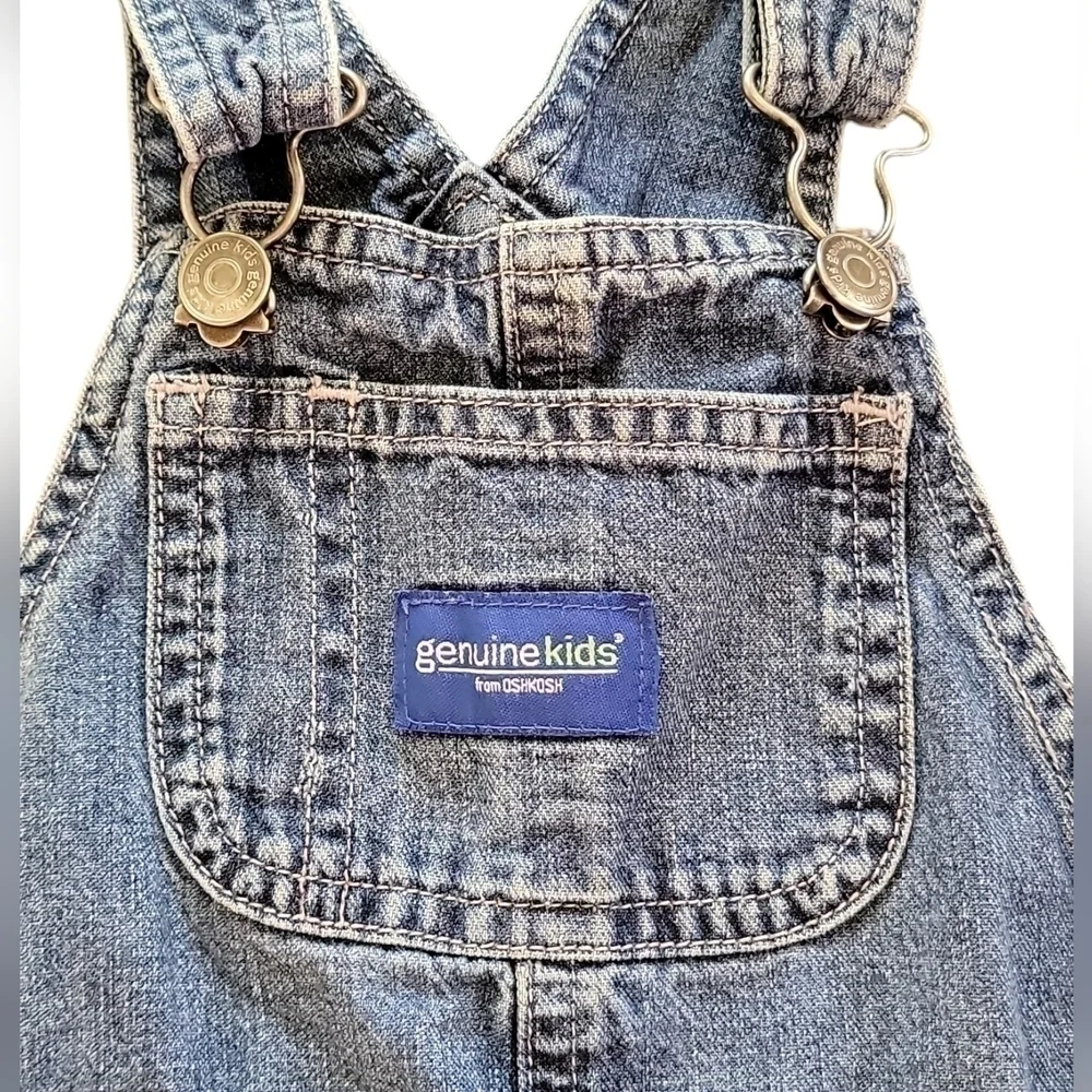 Genuine Kids from OshKosh size 12 months denim overalls